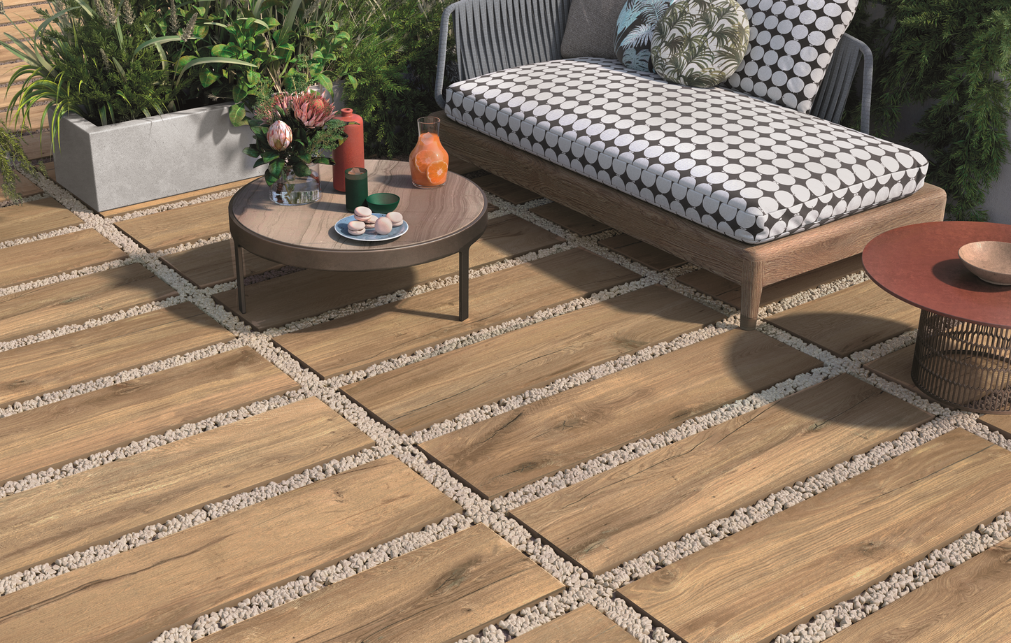 ROVERE - Holzoptik Fliesen und Terrassenplatten